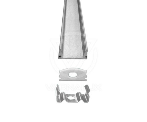 Varnalux Alumium Profile 17x7mm incl end caps and clips