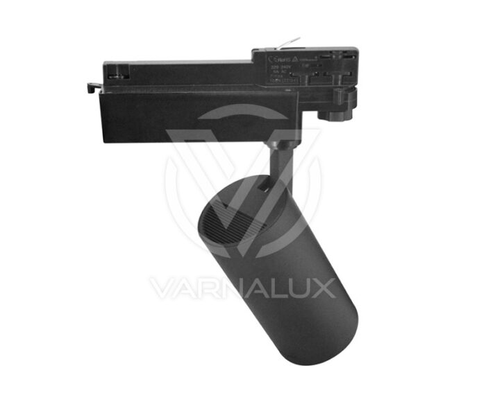 Varnalux LED Tracklight 20W OSRAM driver and Philips chip, black - Image 2