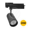Varnalux LED Tracklight 20W OSRAM driver and Philips chip, black