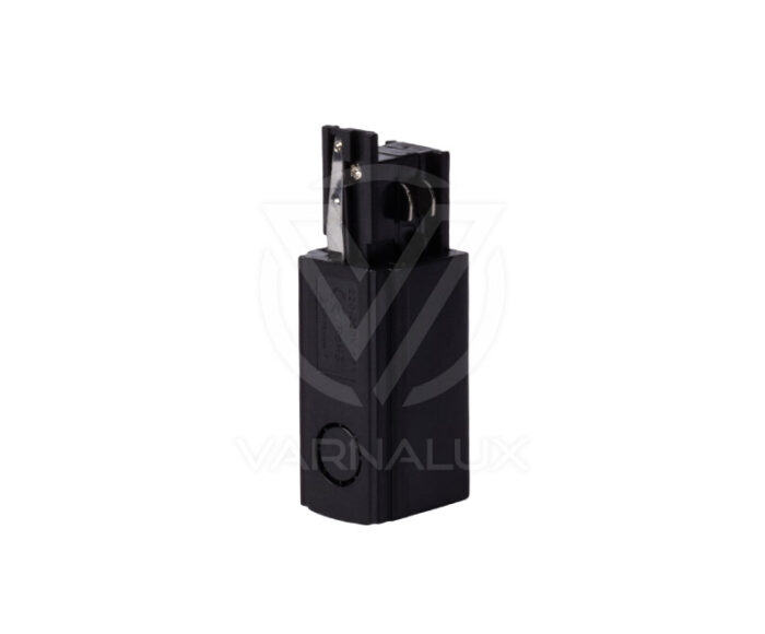Varnalux Power supply connector of 4 wired 3-phase track rail black