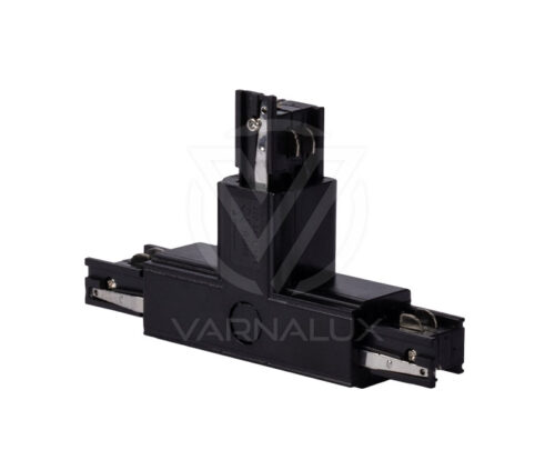 Varnalux "T" shape square 4 wired 3-phase connector Black