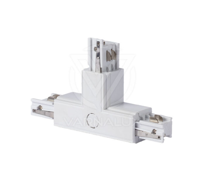 Varnalux "T" shape square 4 wired 3-phase connector White